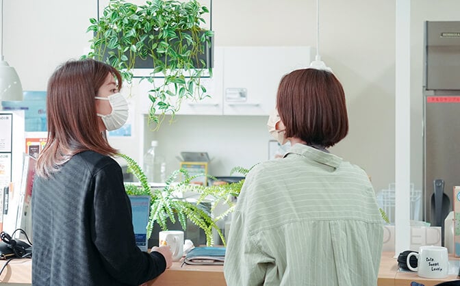 スタッフに人気の休憩スペース 画像