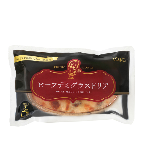 ビーフデミグラスドリア 冷凍商品 商品情報 ピエトロ 美味しいドレッシングとパスタを