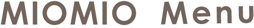 MIOMIO menu