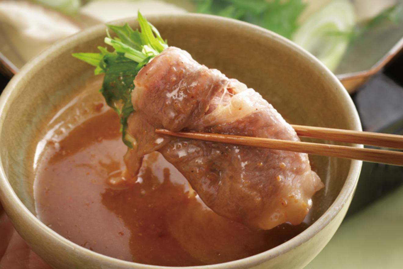 牛赤身肉と野菜のしゃぶしゃぶの画像