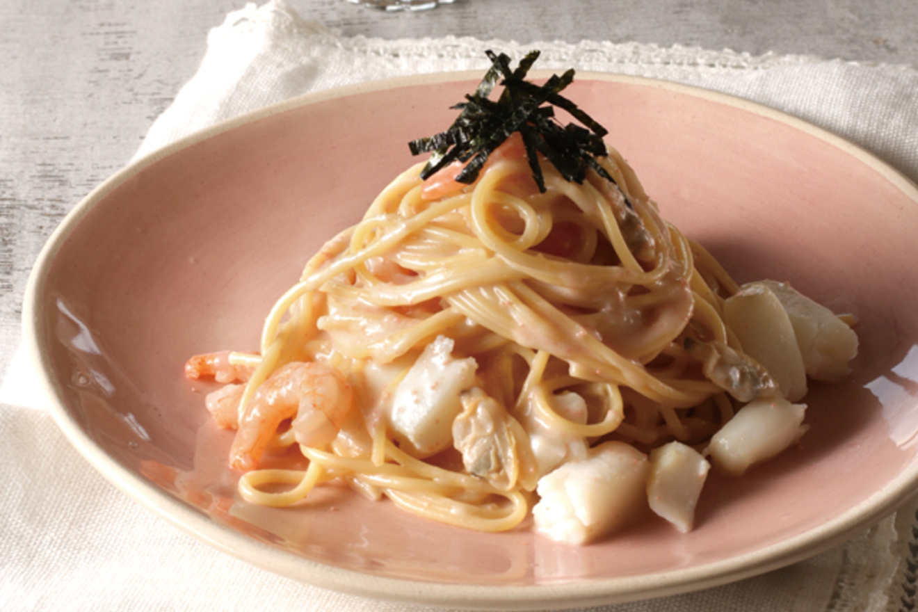 魚介のたらこクリームソースの画像
