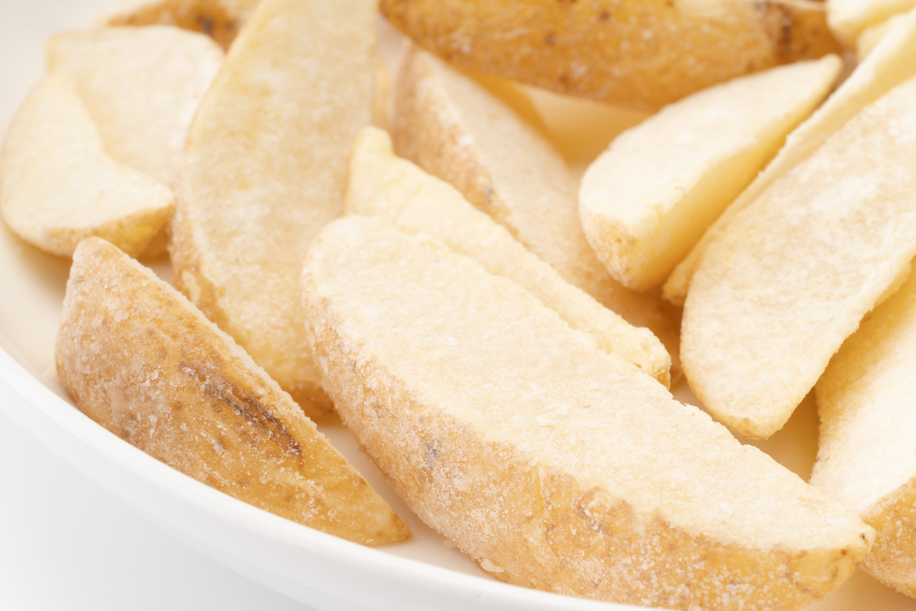 冷凍したじゃがいもの画像