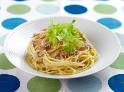 ツナとレタスのスパゲティ