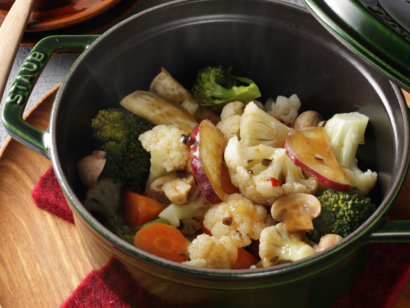 季節野菜の蒸し焼き