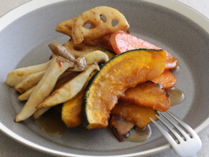 季節野菜のしょうが焼き