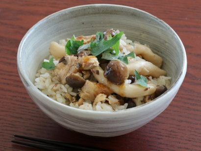 【ピエトロ×HOKTO コラボレシピ】ぶなしめじとサバ缶の炊き込みご飯