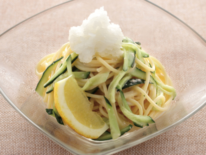 さっぱり冷製たらこパスタ