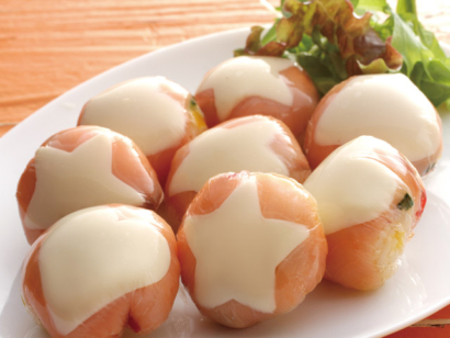 サーモンと彩り野菜の手まり寿司