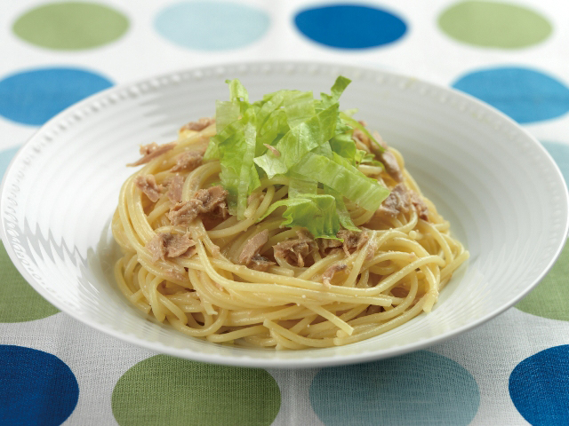 ツナとレタスのスパゲティ
