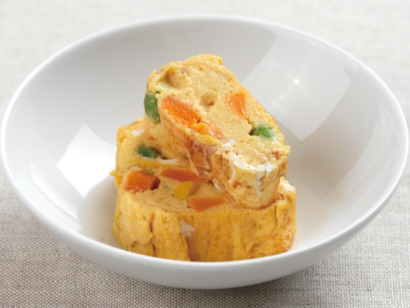 ミックスベジタブル入り卵焼き