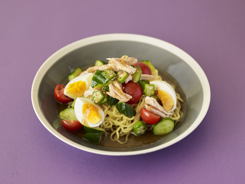 夏野菜マリネ冷やし中華